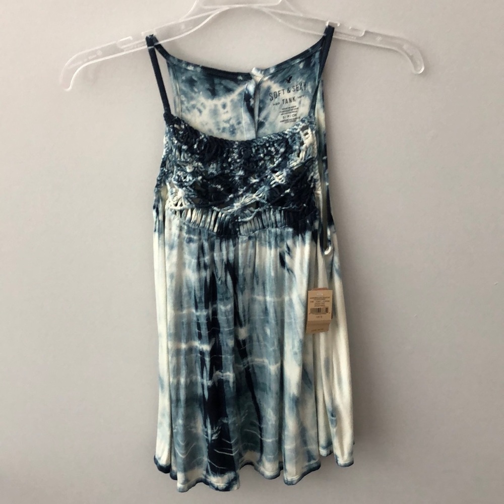 NWT AE soft & sexy tie dye tank Sz S